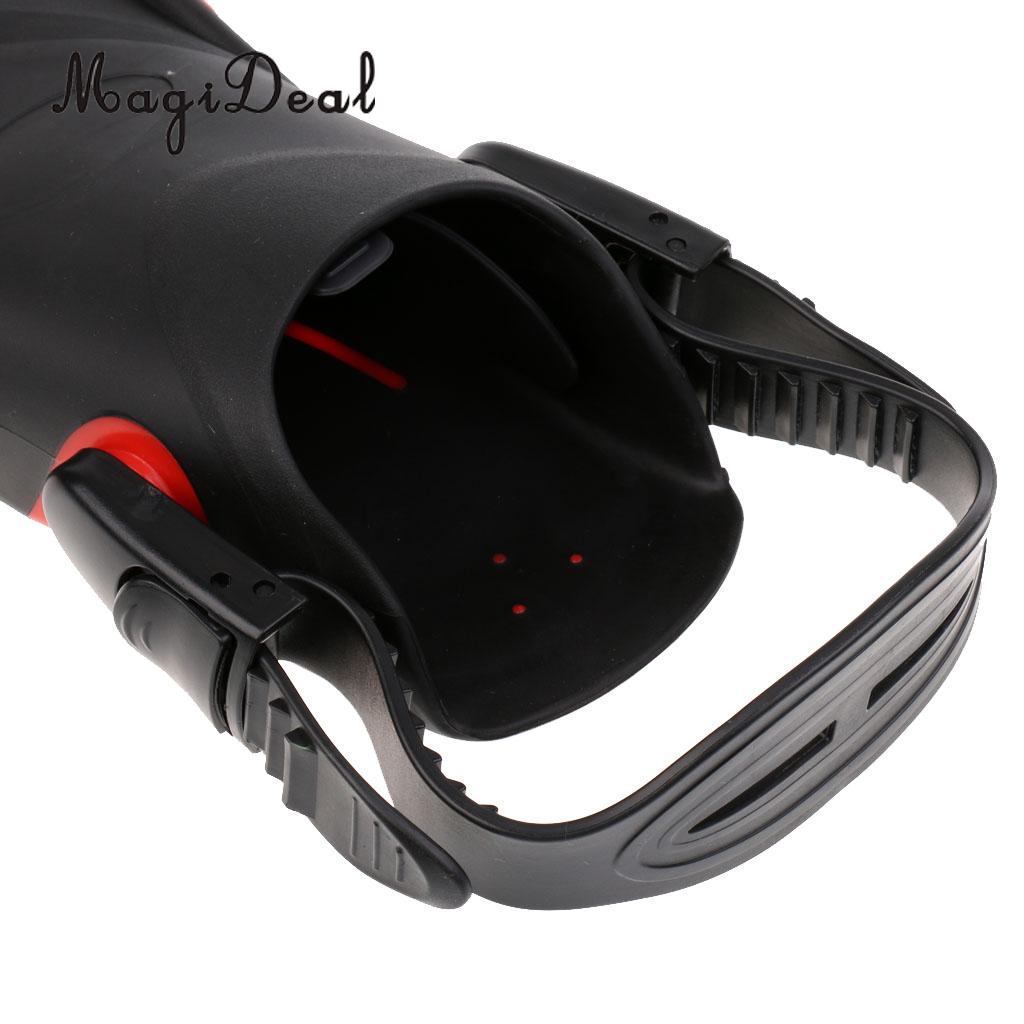 Swim Fins Short Training Open Heel Adjustable Snorkel Flippers For Kids Water Sports Snorkeling Scuba Diving Swimming Pool Acces · v2